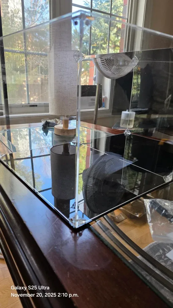 LANSCOERY Clear Acrylic Display Case 14.6x11x12inch image indicator(6)