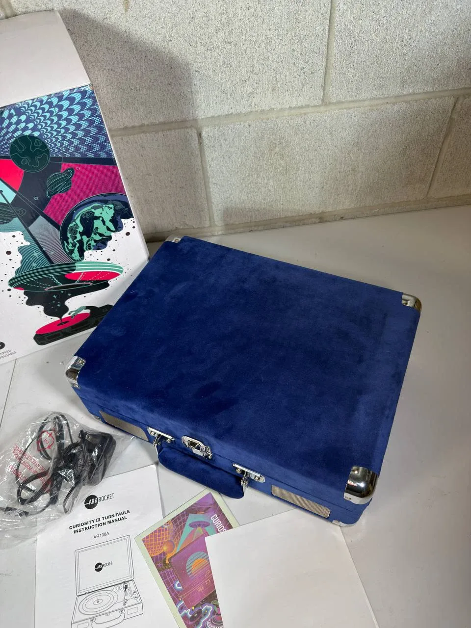 Arkrocket Curiosity Bluetooth Turntable 3-Speed Record Player image indicator(5)