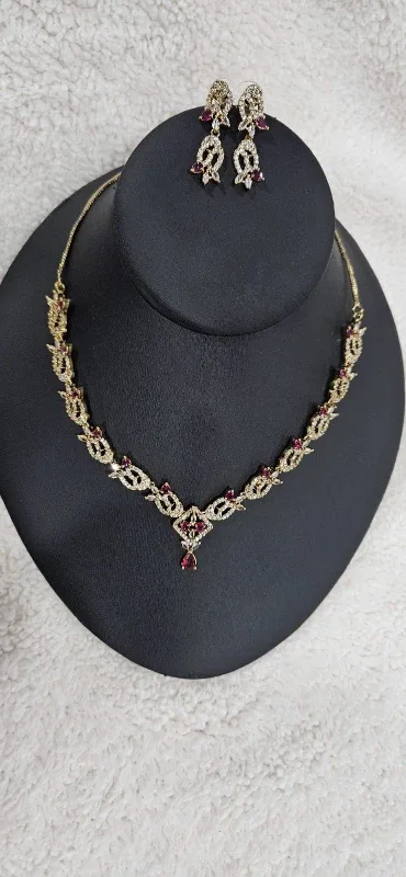 ✨ “Royal Ruby Sparkle Set – Limited & Luxurious!” 💎