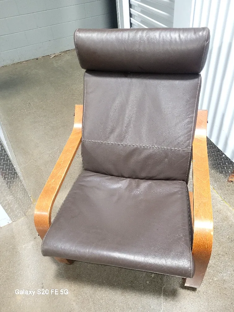 Brown Leather Armchair
