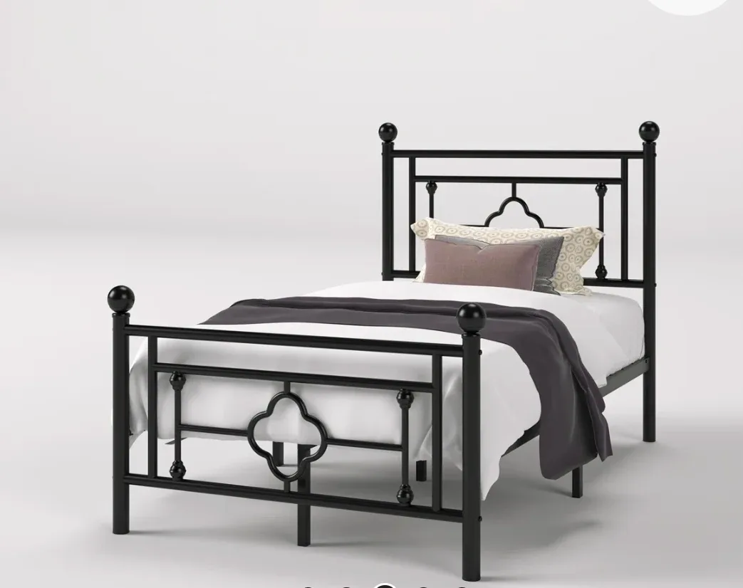 Black Metal Twin Bed Frame
