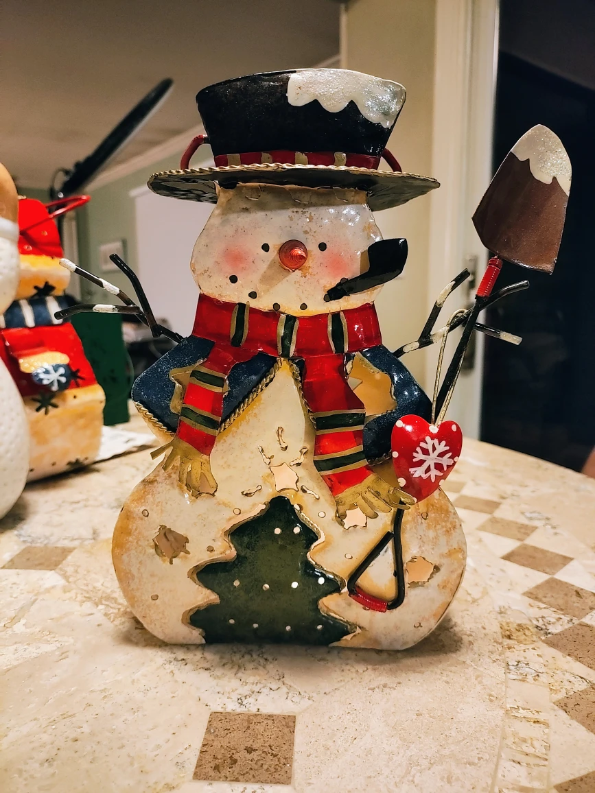 Vintage, Christmas Metal Candle Holder - photo 4