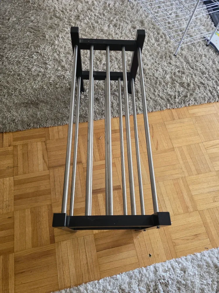 Metal and Wood Shoe Rack thumbnail