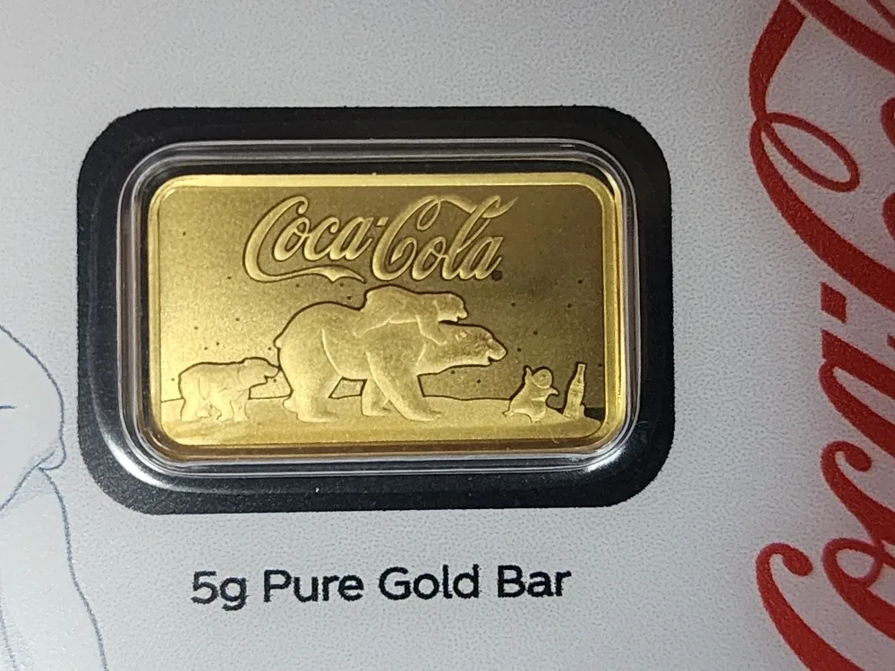 Coca-Cola PAMP 5g Pure Gold Bar image indicator(2)