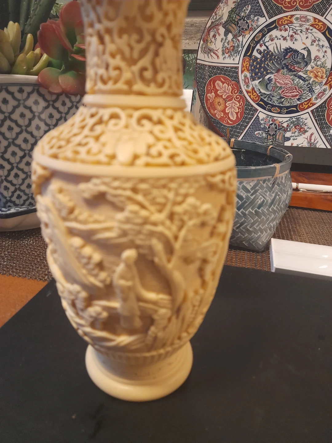Ornate Carved Vase - photo 3