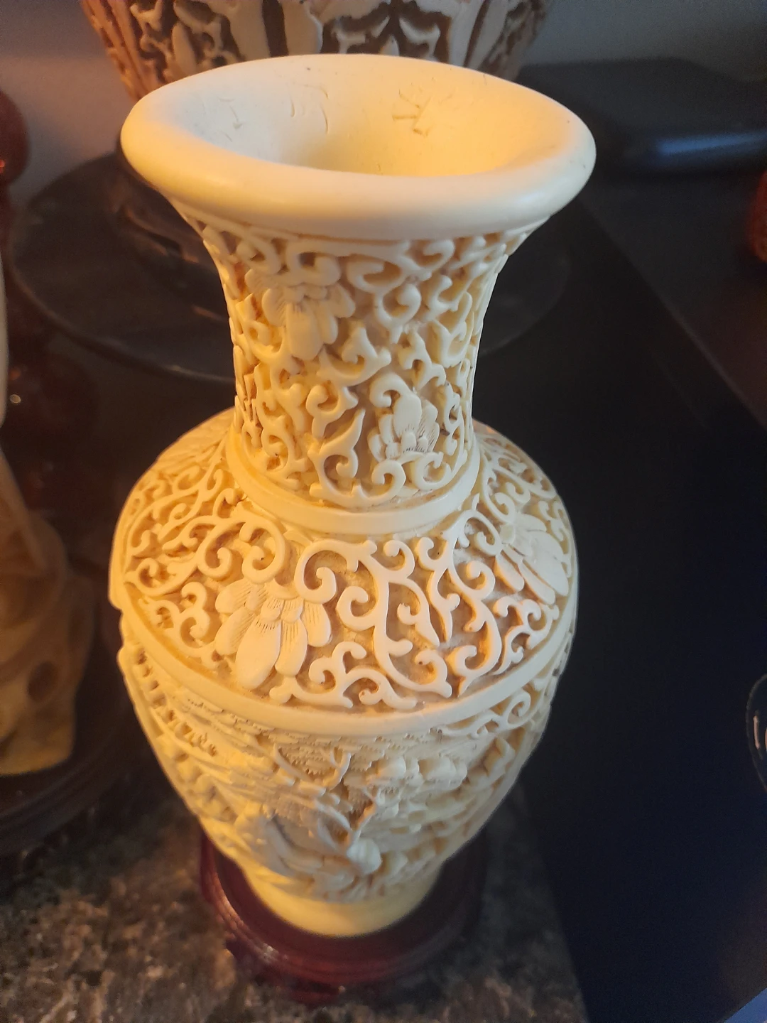 Ornate Carved Vase - photo 4
