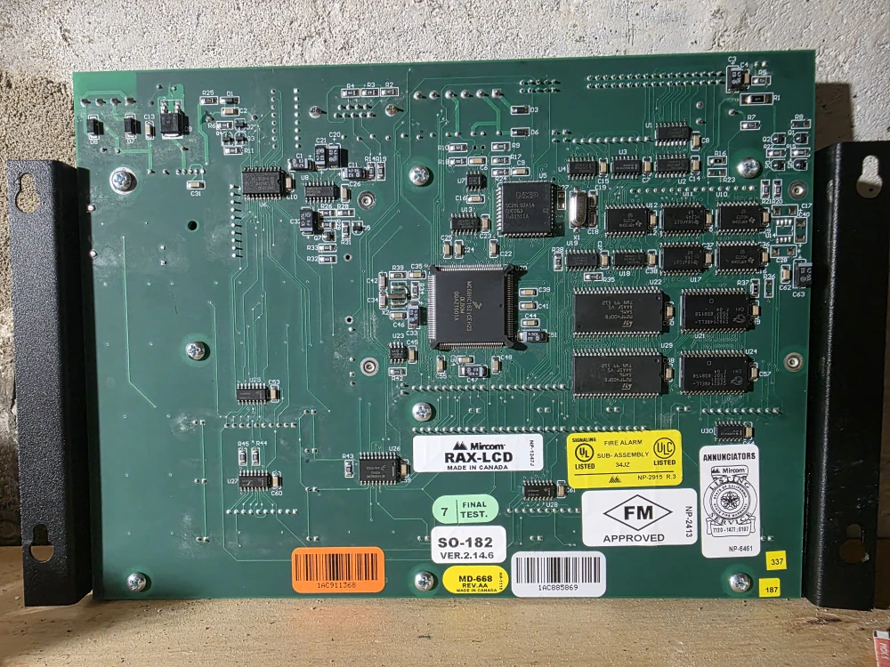 Mircom RAX LCD Fire Alarm Annunciator Panel - photo 2