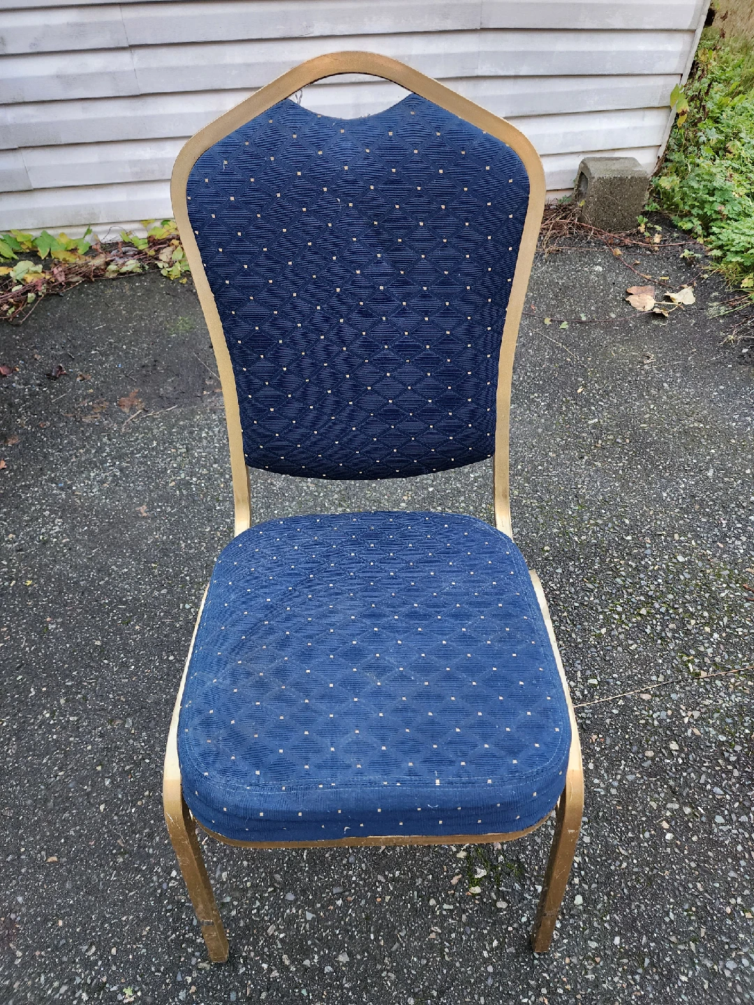 Blue & Gold Stacking Banquet Chair - photo 2