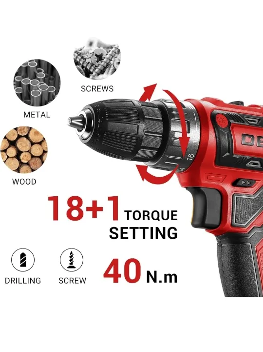 DEKO DKCD20XL02 Cordless Drill - NEW IN BOX image indicator(8)