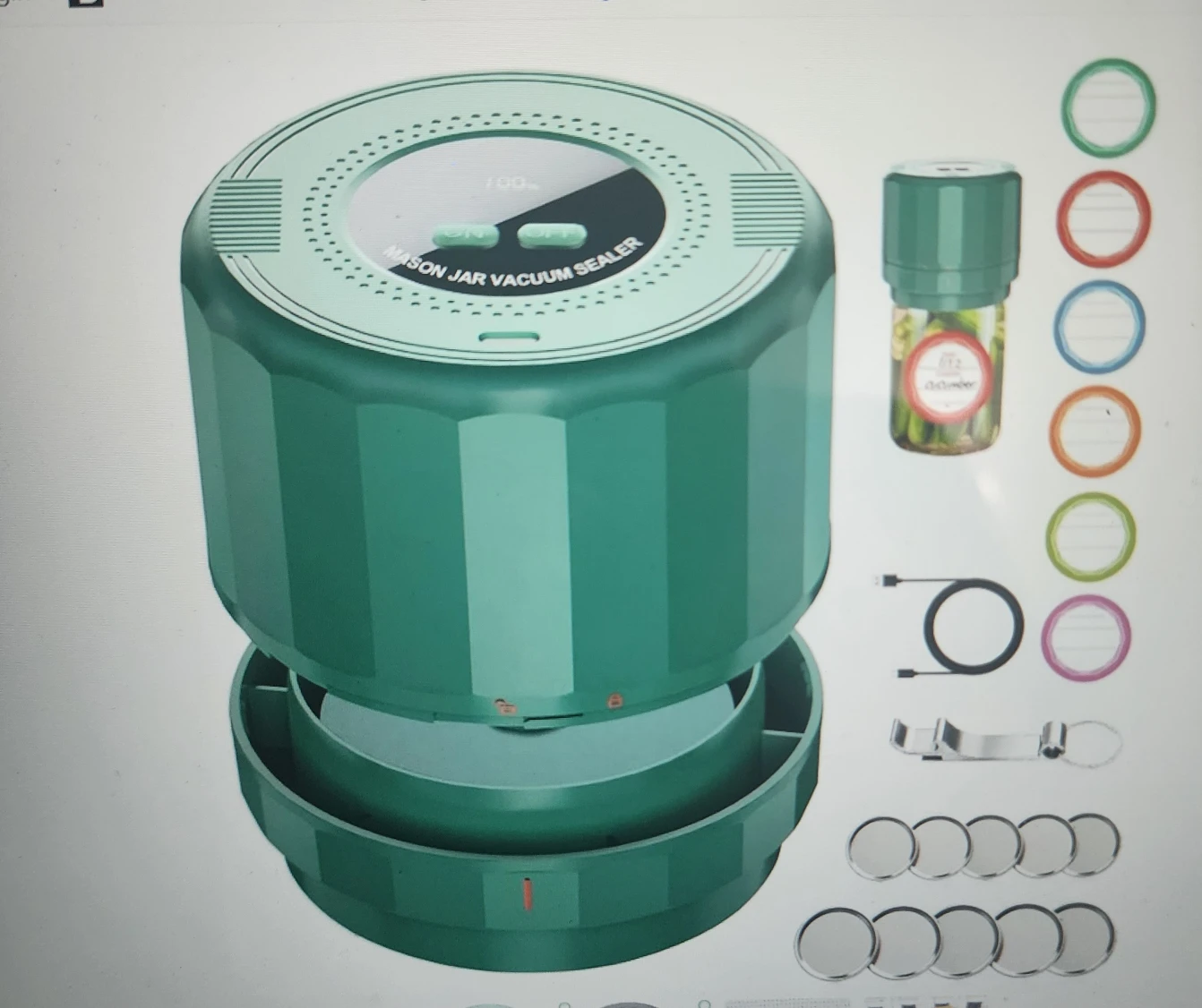 Electric Mason Jar Vacuum Sealer - photo 3