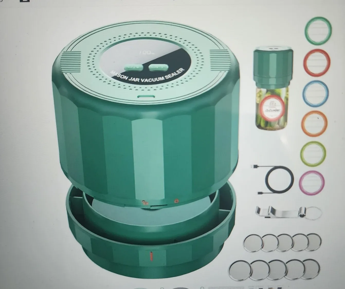 Electric Mason Jar Vacuum Sealer image indicator(3)