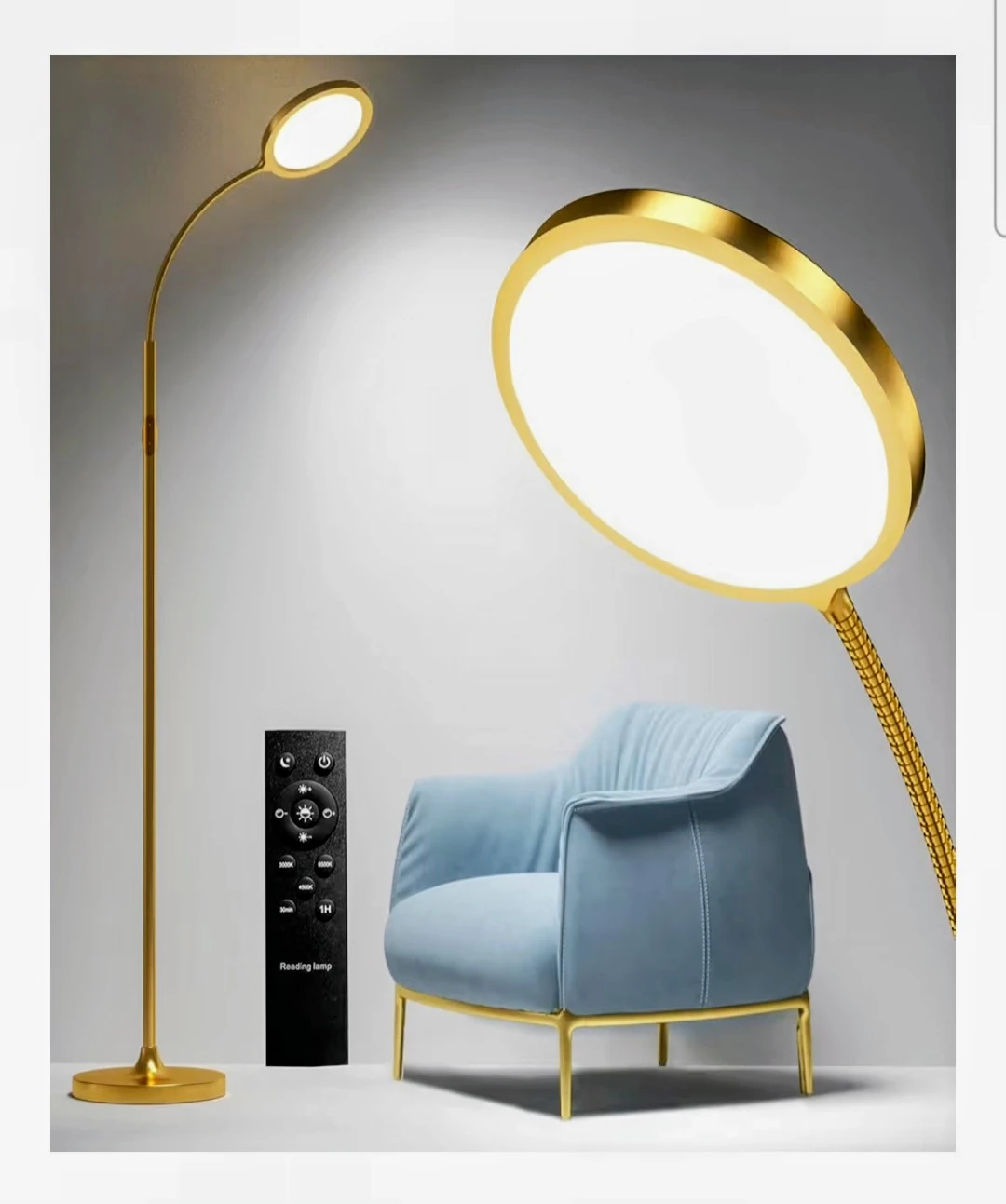 Gold LED Floor Lamp - photo 5