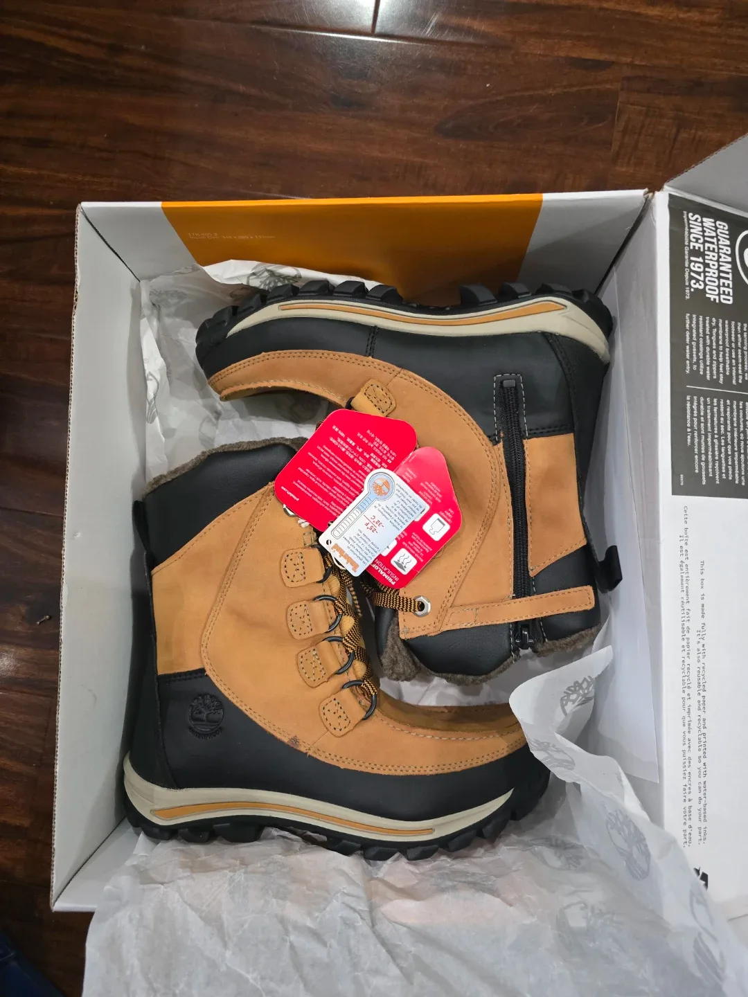Kids Timberland Waterproof Winter Boots - Size 4