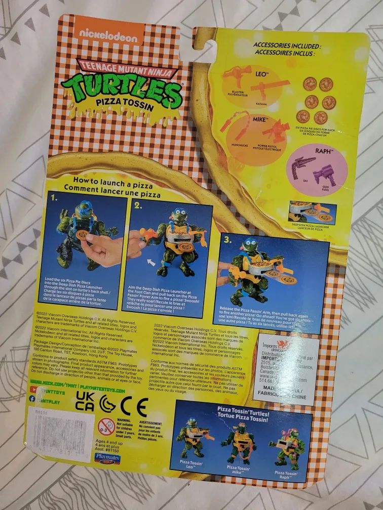Teenage Mutant Ninja Turtles pizza tossin Michelangelo toy image indicator(2)