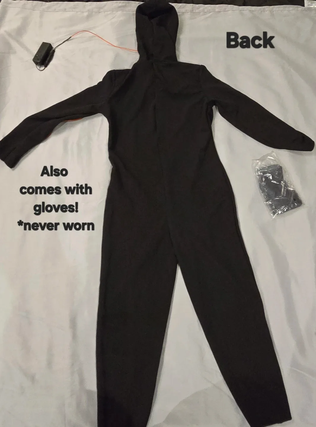 Orange Light-Up Stick Figure Costume - Size Child Medium 8 - 10 image indicator(5)