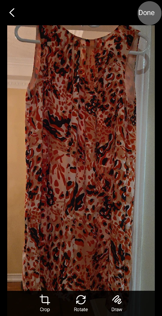 Patterned Sleeveless Dress