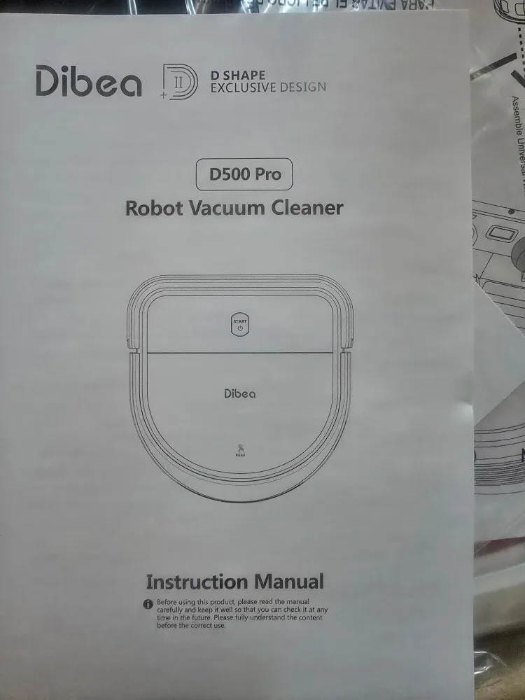 DIBEA D500 Pro Robot Vacuum Cleaner - New in Box!