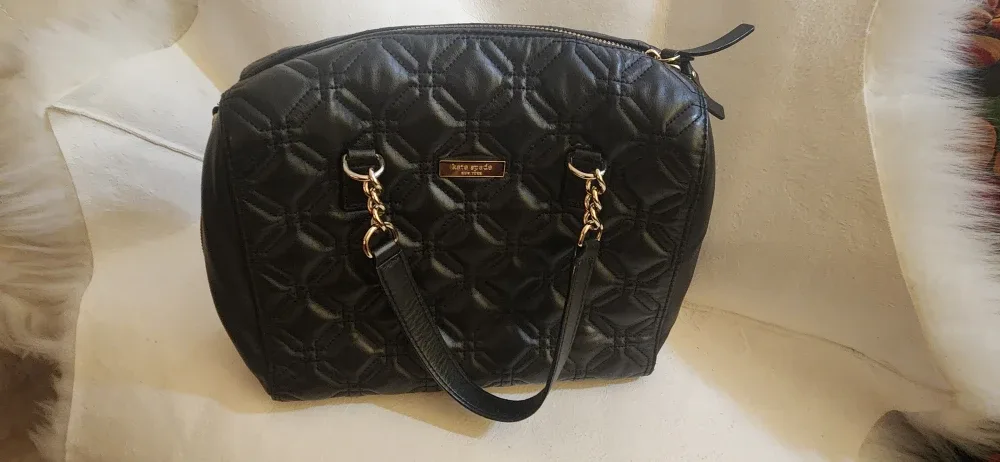 Kate Spade Black Quilted Satchel