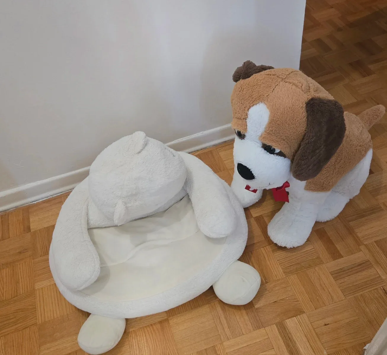 Plush Dog and Bear Floor Cushions image indicator(2)