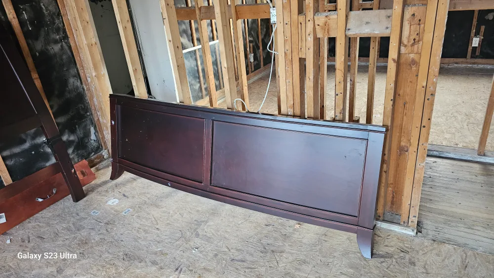 Dark Wood king bed