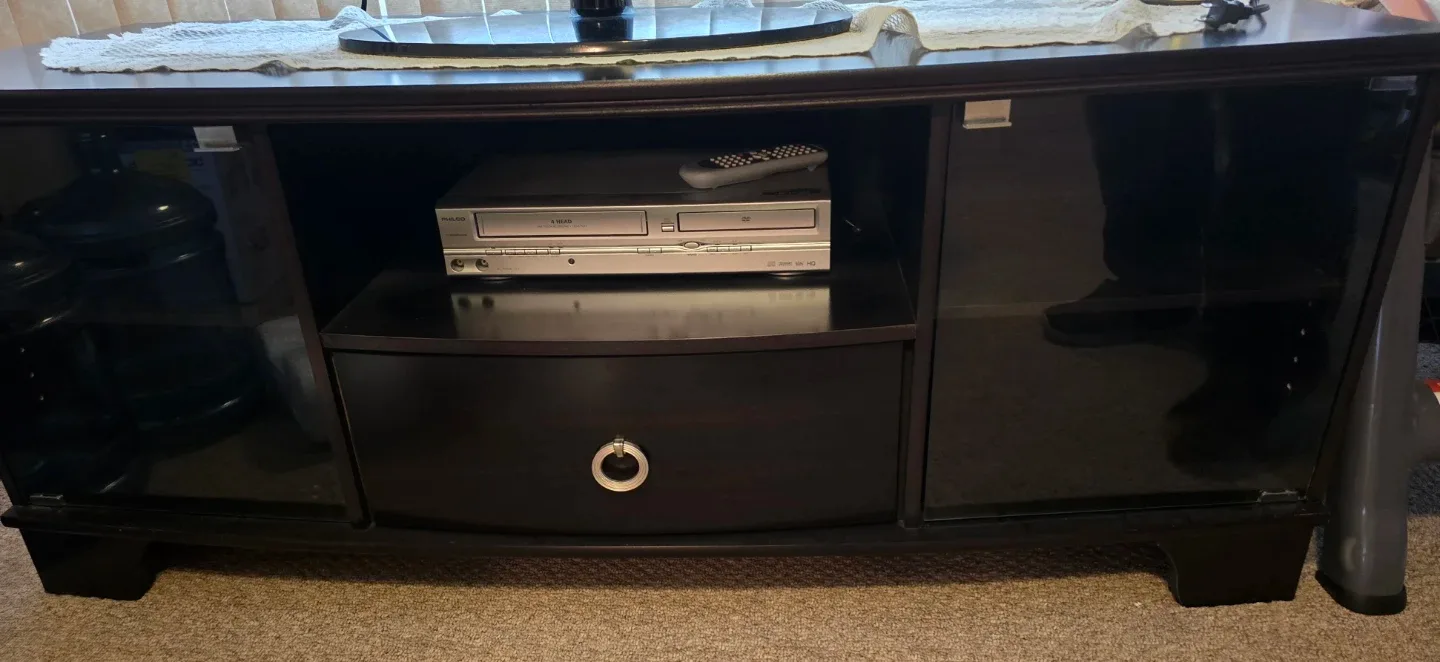 Dark Walnut Brown TV Stand