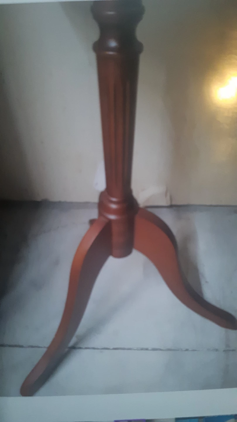 Round Wooden Accent Table - photo 2