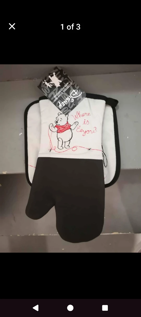 Disney Oversized Oven Mitt & Pot Holder - New