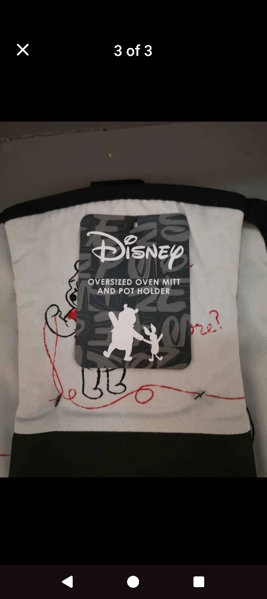 Disney Oversized Oven Mitt & Pot Holder - New - photo 2