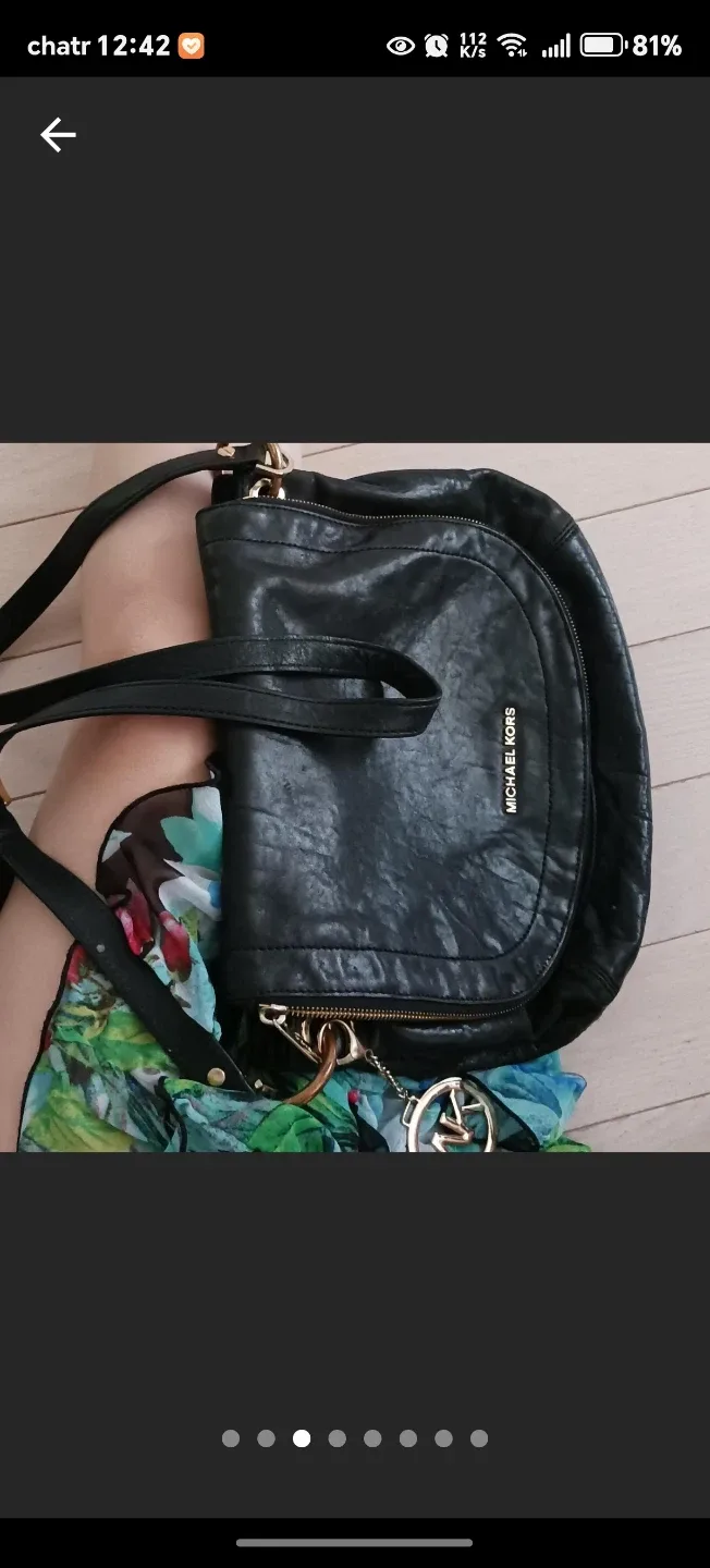 Michael Kors Black Leather Shoulder Bag image indicator(3)