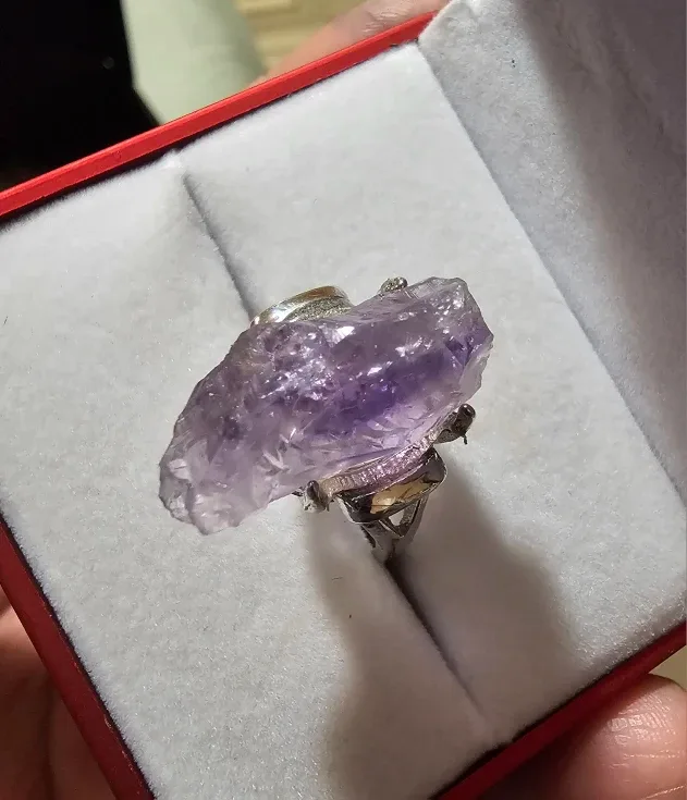 Real gems & crytal rings , copper settings image indicator(6)