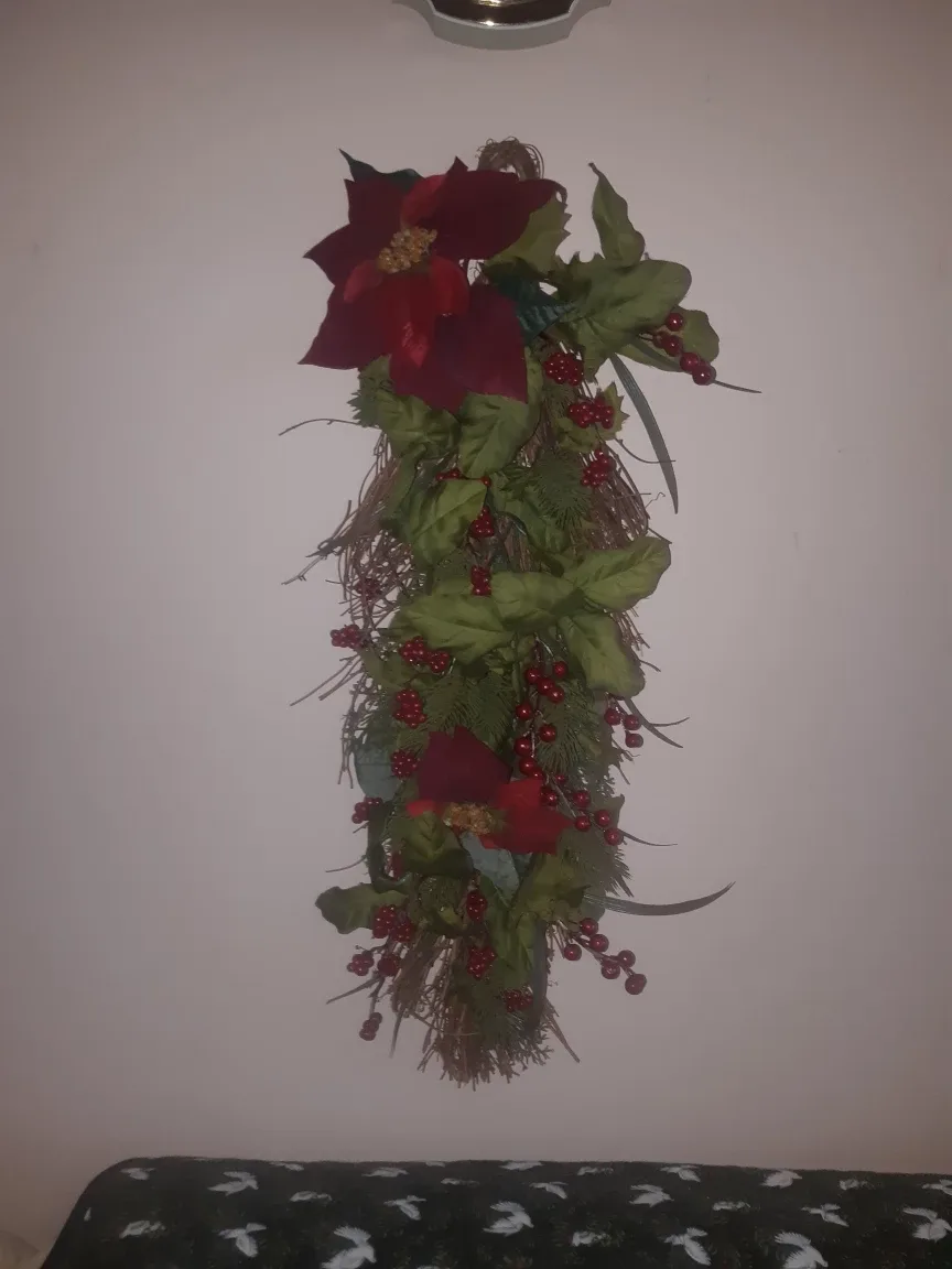 Floral Christmas Swag