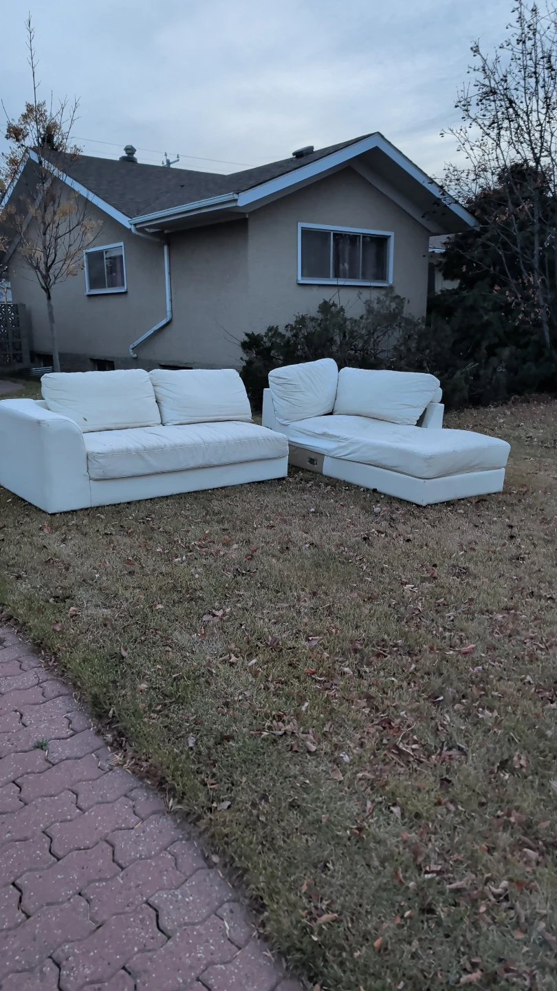 White coloured Sofa sectional
