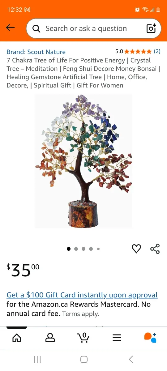 Decorative tree with natural gemstones image indicator(3)