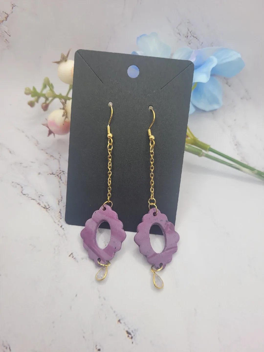 Handmade Polymer Clay Earrings thumbnail