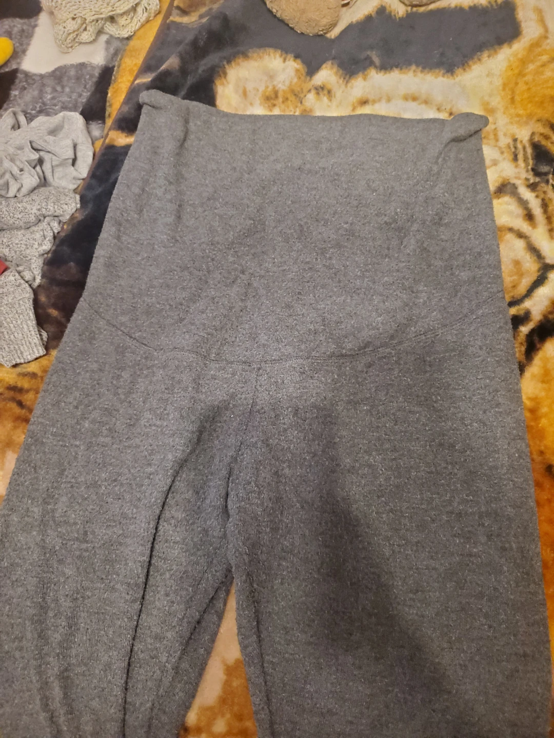 Warm Grey Maternity Pants