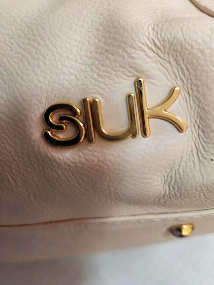 SLUK Pink Leather Floral Handle Handbag - photo 3