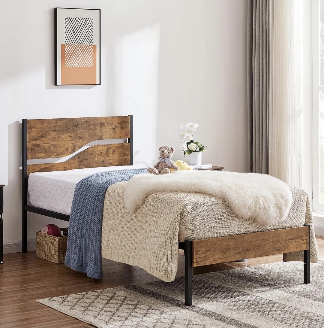 ​$40!  - Twin Bed (Frame + High-Quality Linenspa Mattress) - photo 3