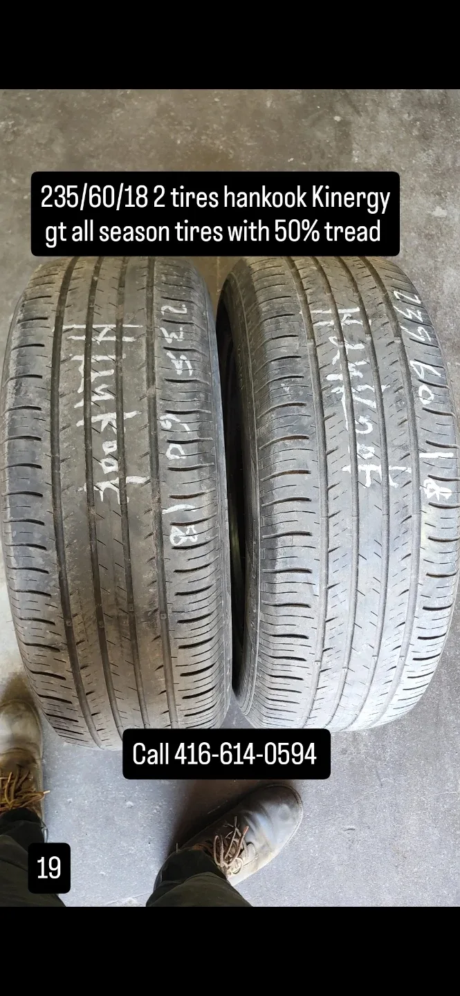 Hankook Kinergy GT All Season Tires - 235/60/18 thumbnail