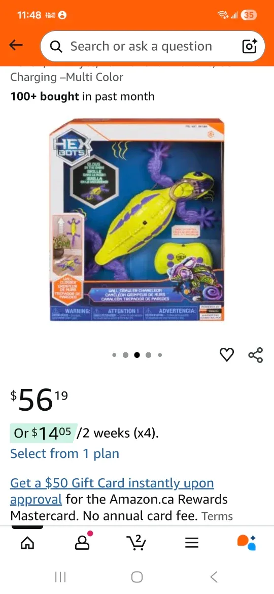 Hexbots Wall Crawler Chameleon - New in Box! image indicator(3)