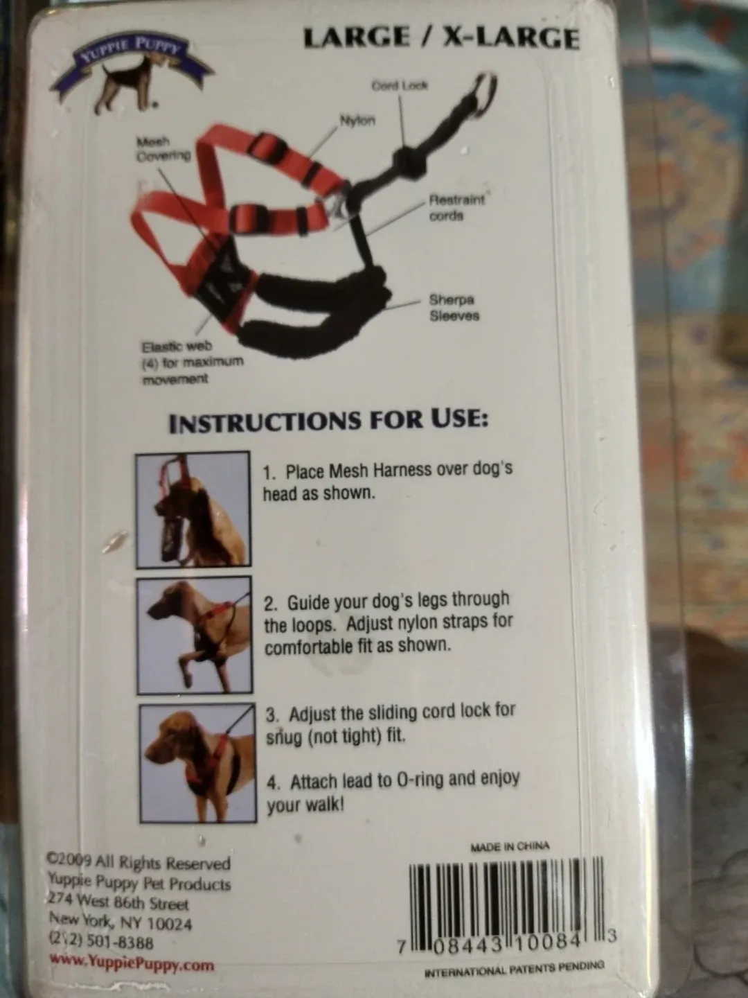 Yuppie Puppy Anti-Pull Mesh Harness L/XL image indicator(2)