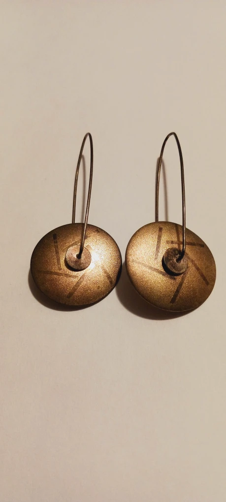 RARE LEWIS & HEUBNER MODERNIST KINETIC 925  EARRINGS