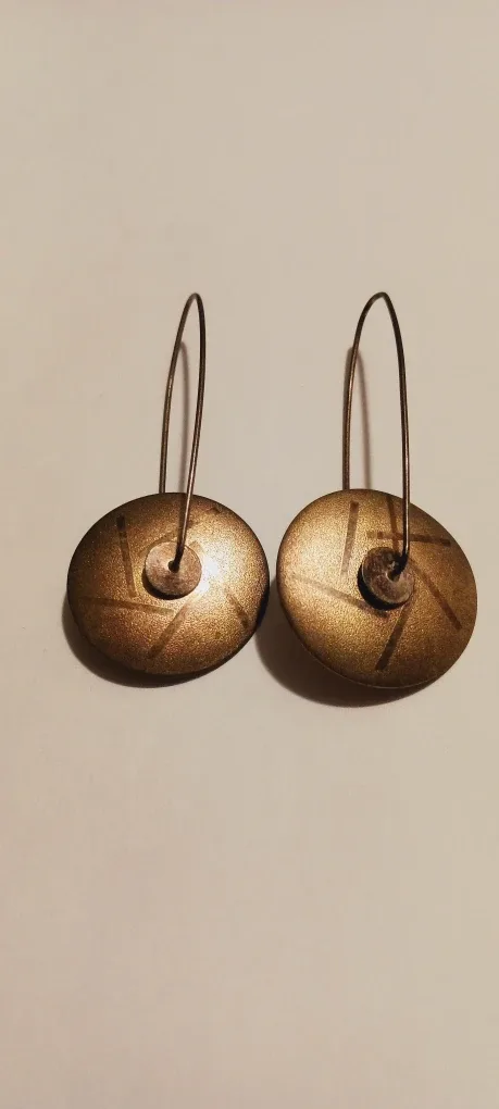 RARE LEWIS & HEUBNER MODERNIST KINETIC 925  EARRINGS