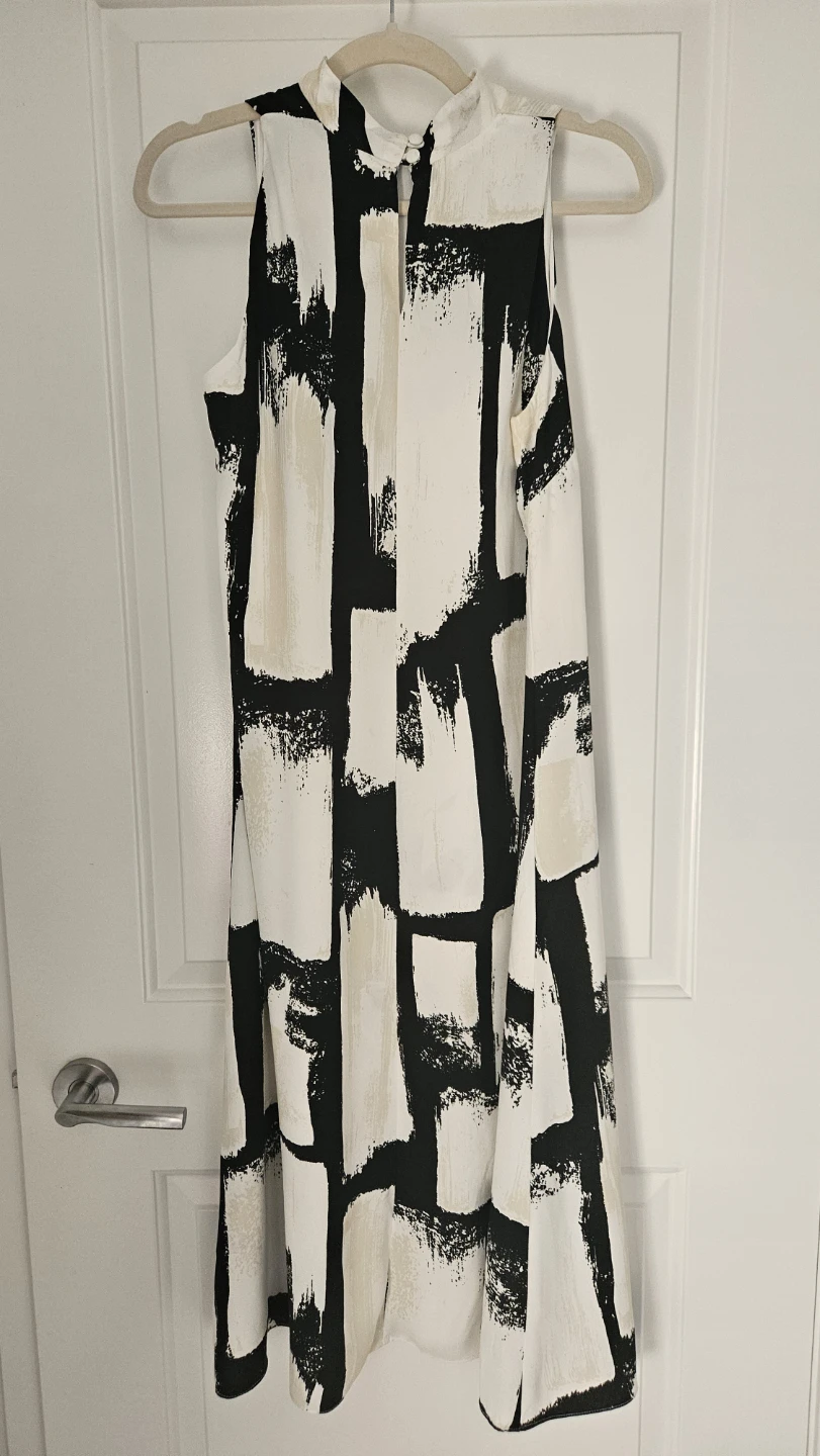 Wallis Abstract Print Sleeveless Dress, Size 8 - photo 5