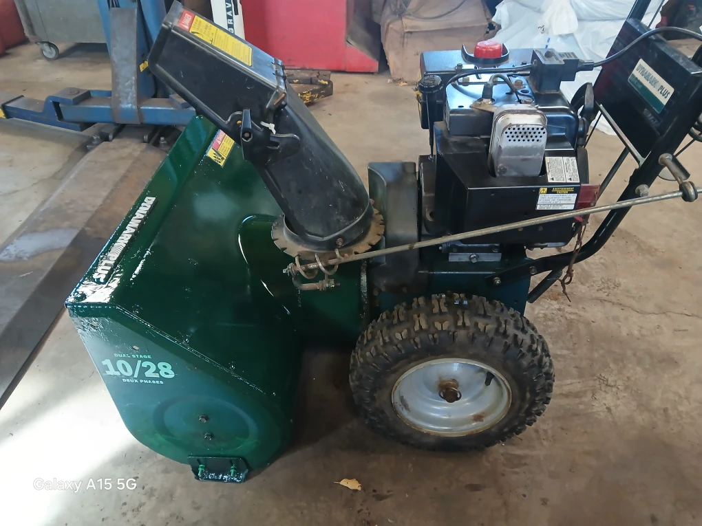 10 hp gas electric start 28 inch dual stage snowblower