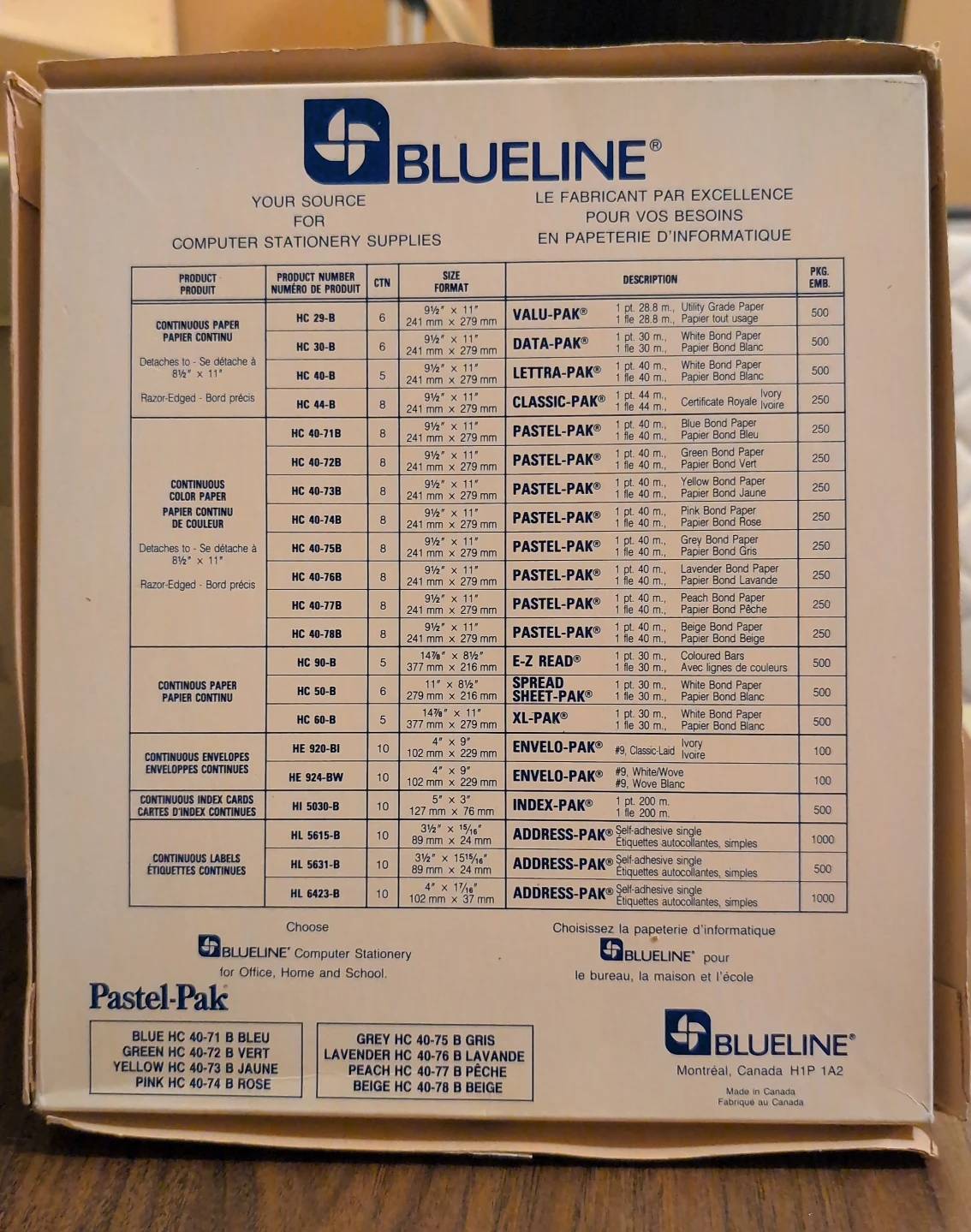 BLUELINE Ivory Pak Computer Paper (DotMatrix) - photo 4