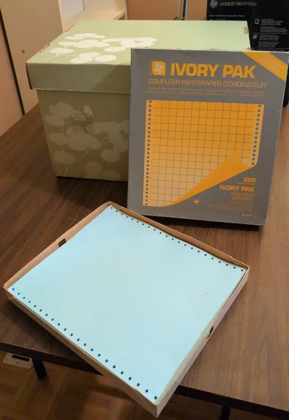 BLUELINE Ivory Pak Computer Paper (DotMatrix) image indicator(2)