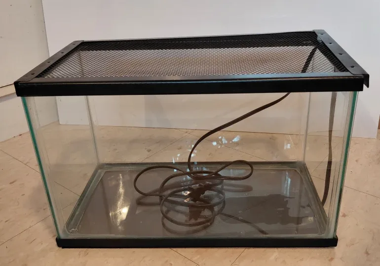 Glass Terrarium Tank with Mesh Lid