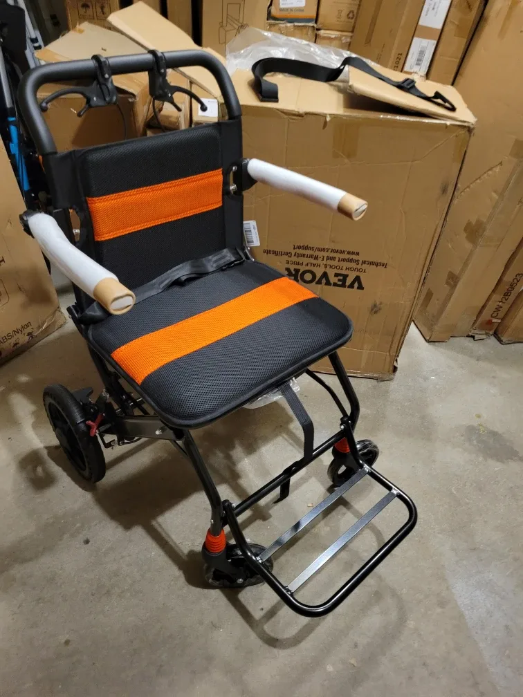 VEVOR TRAVEL WHEEL CHAIR/Transport chair image indicator(7)