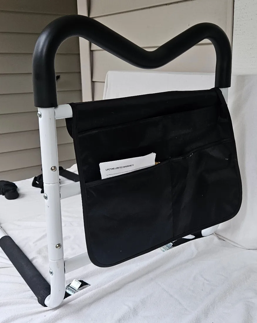 New Medline Bed Assist Bar with Storage Pocket image indicator(3)