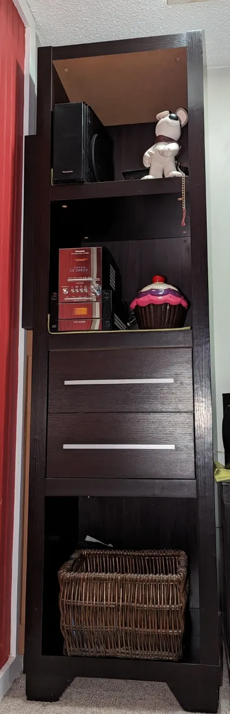 Dark Brown Media Unit/Bookcase 🥕 image indicator(2)